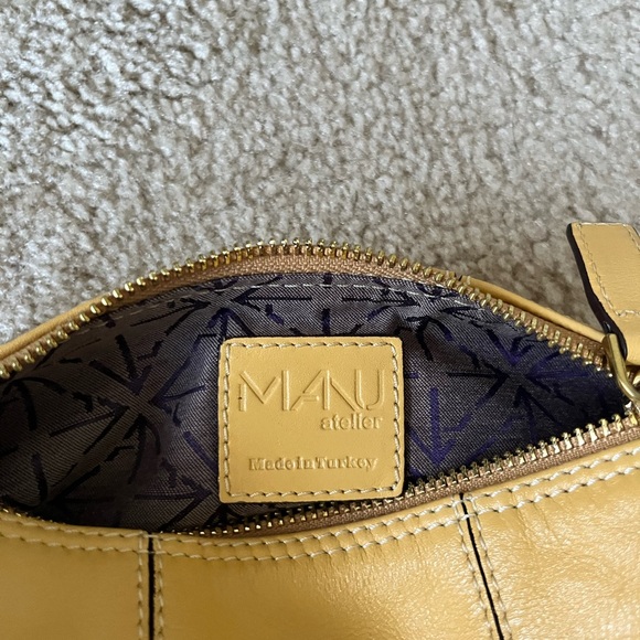 Manu Atelier Mini Cylinder Should Bag in Yellow - never worn - Picture 4 of 9